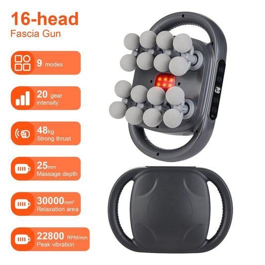 RELAXVIBE™ 16-Head Fascia Massager